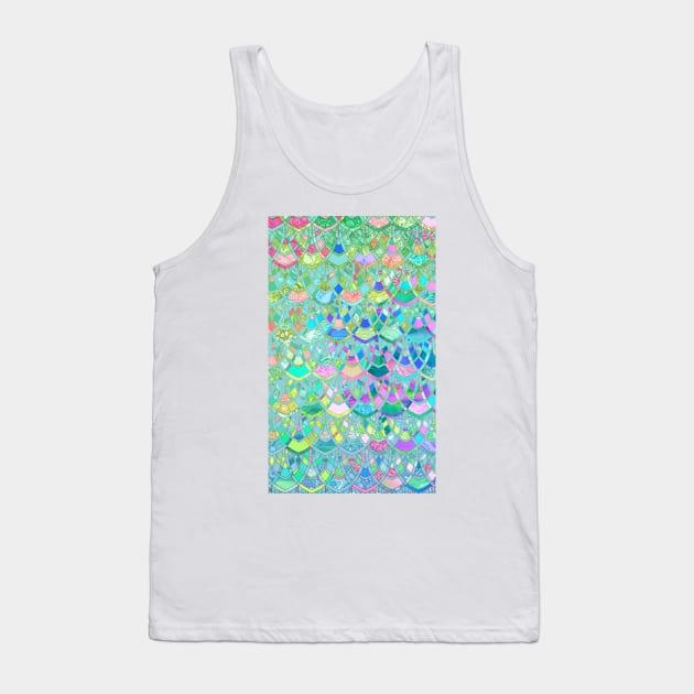 Art Deco Watercolor Patchwork Pattern 1 Tank Top by micklyn